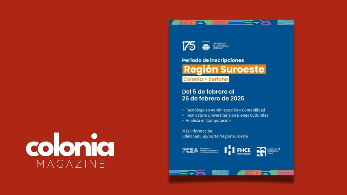 Período de inscripciones Udelar Colonia 2025