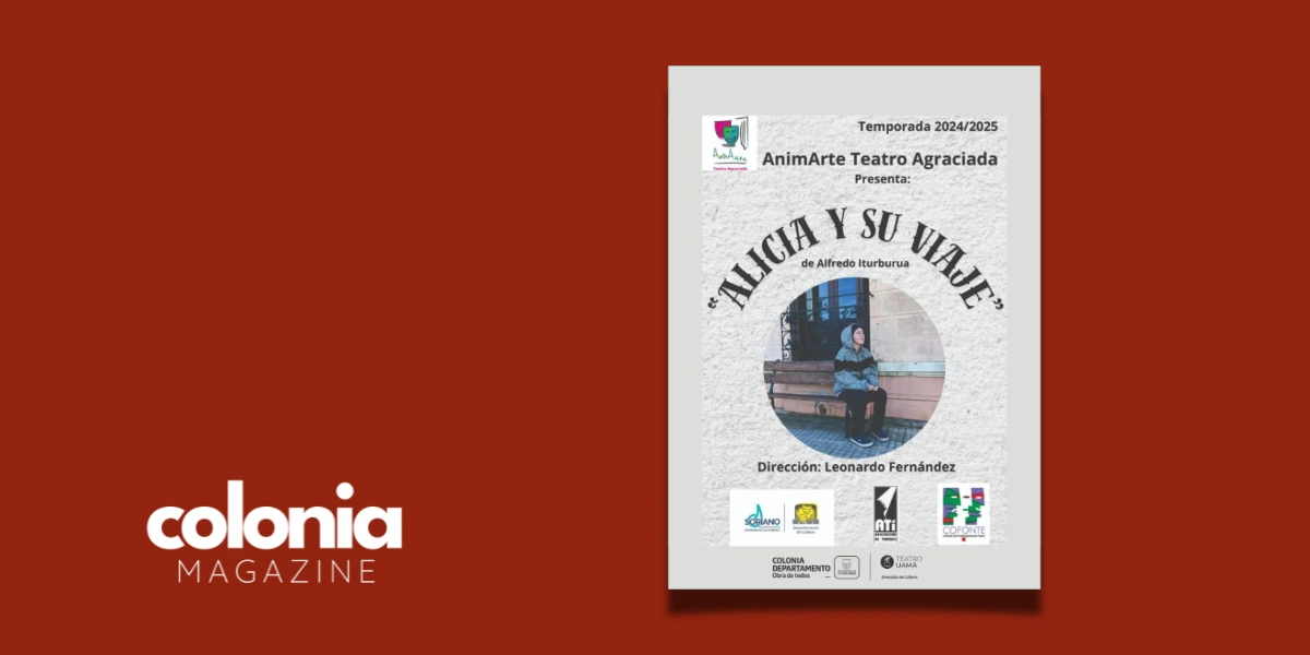 Afiche de la obra Alicia y su viaje, en Casa de la Cultura
