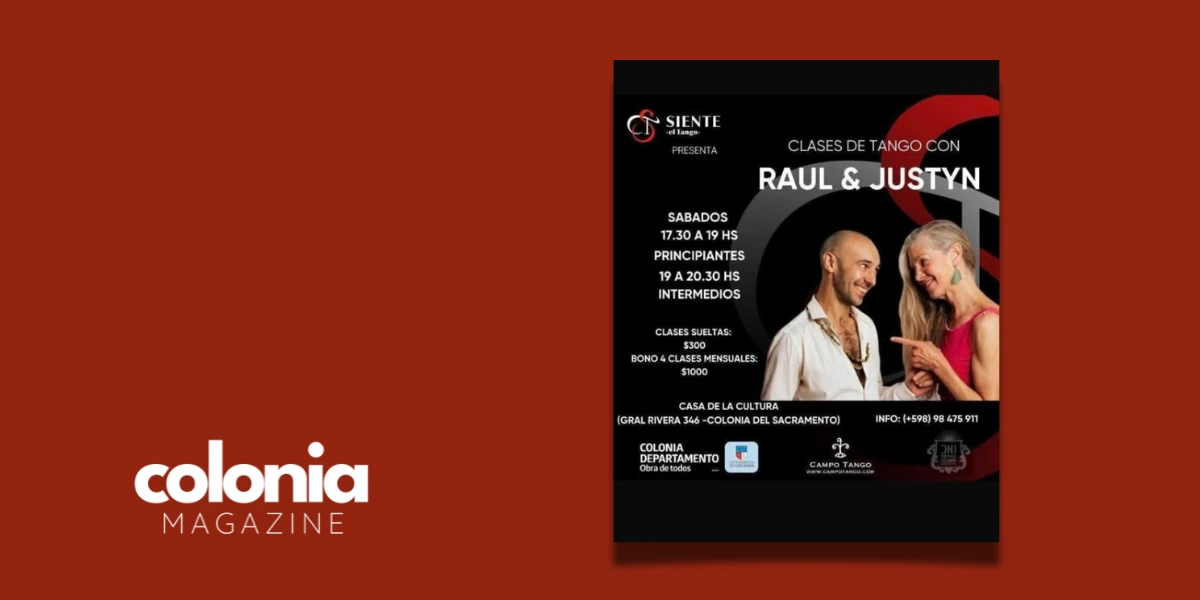Clases de tango con Raúl Palladino en la Casa de la Cultura de Colonia del Sacramento