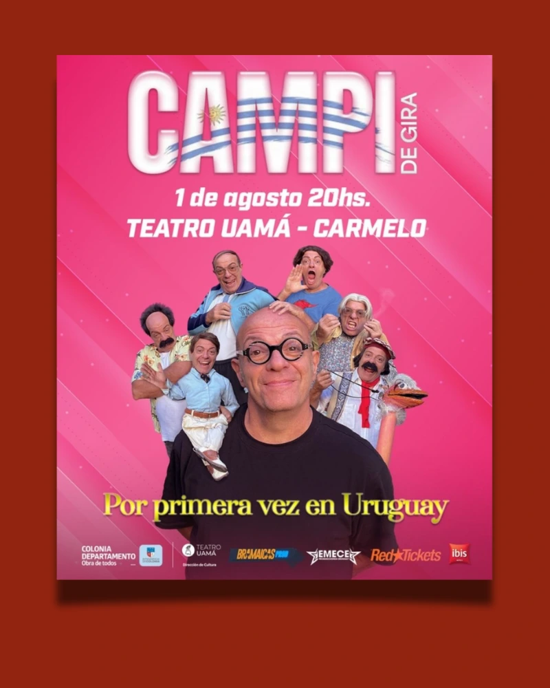 Campi presenta su unipersonal en el Teatro Uamá de Carmelo