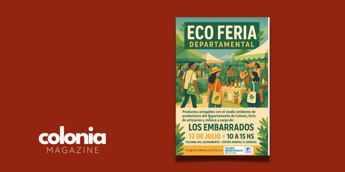 Afiche de la Eco Feria Departamental en el Centro Barrial El General